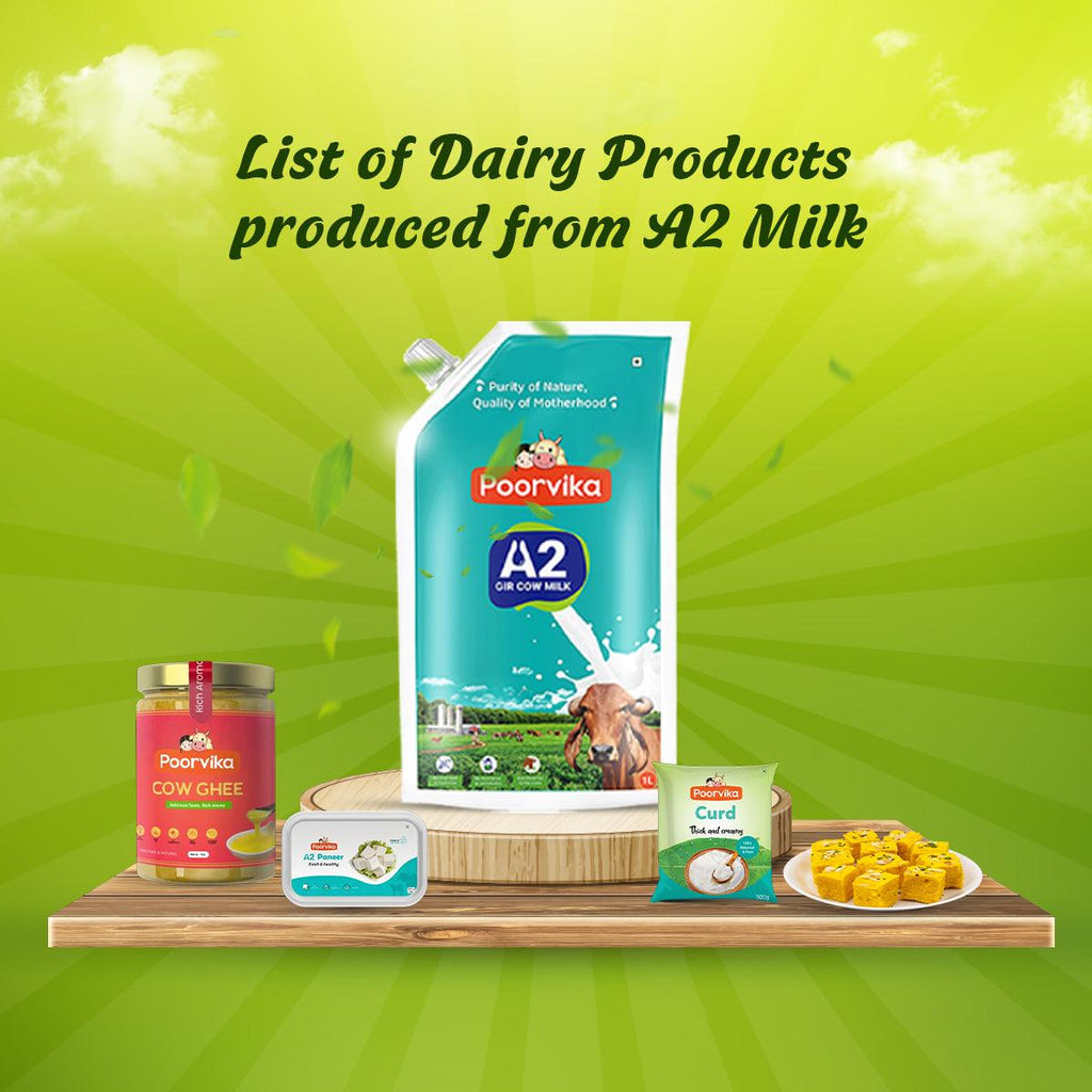 List of Dairy products produced from A2 milk - Poorvika Dairy 