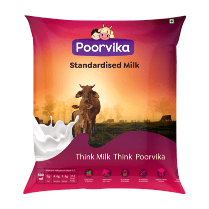 Standardized milk - Poorvika Dairy 