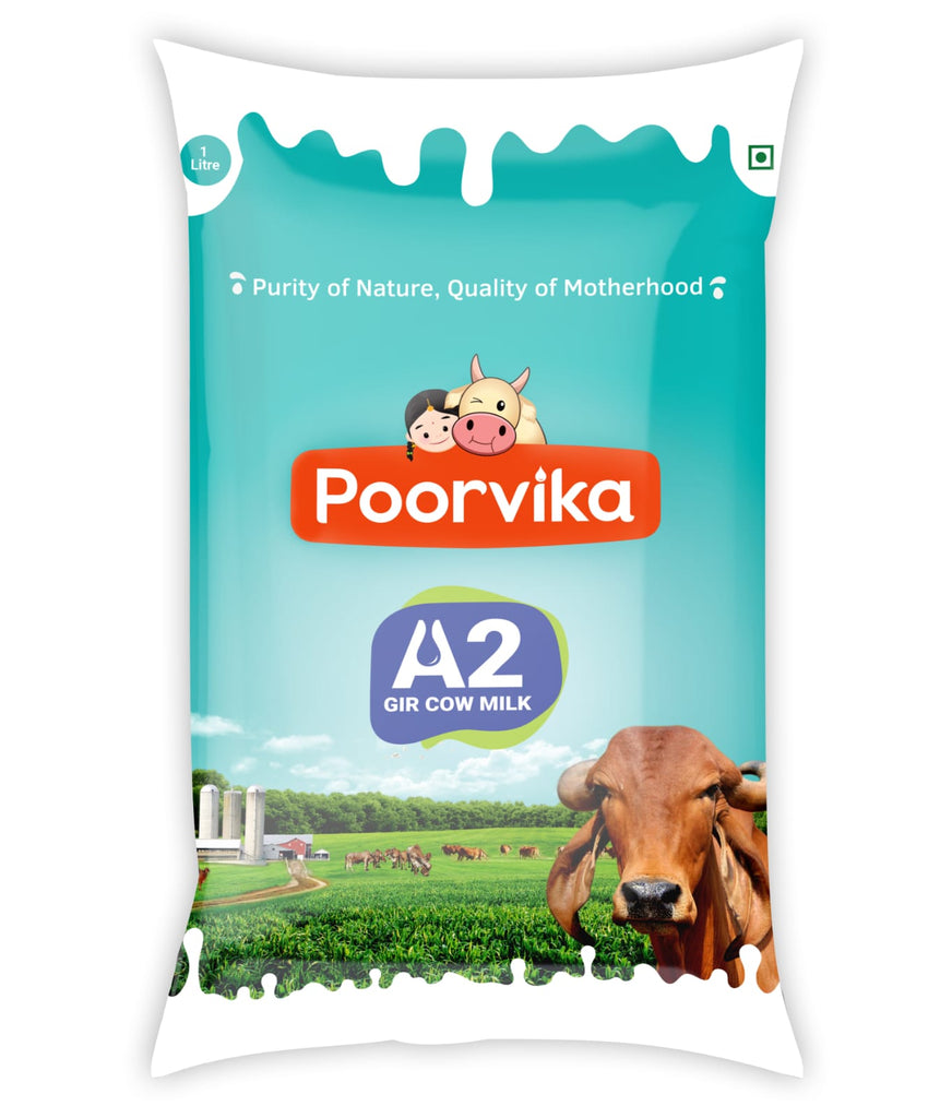 A2 Milk 1 Litre- Poorvika Dairy